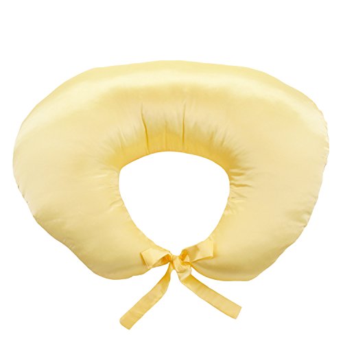 Moj jastuk za njegu Blankee s šarmanom satenom satenom, žuti, mali/srednji