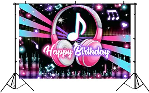 Popularna glazbena tema pozadina za rođendansku zabavu pozadina za glazbu Sretan rođendan djeca odrasli veliki glazbeni DJ za rođendan