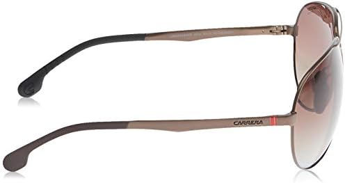 Carrera muški ca8023/s pilot okviri za naočale na recept, mat smeđi/smeđi gradijent polarizirani, 65 mm