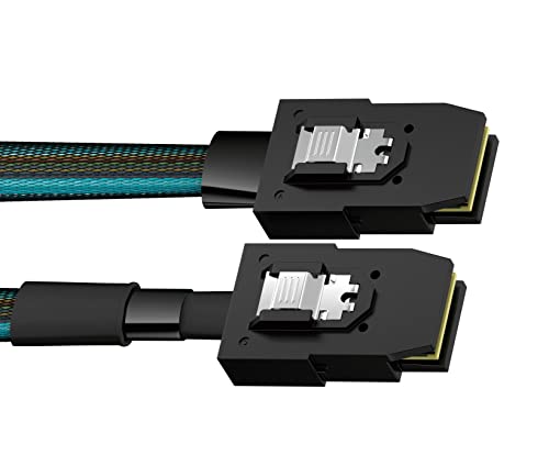 RVQIL Interni Mini SAS to Mini SAS kabel, SFF-8087 do SFF-8087, Straight to Straight 27 Ft Data CABLE-a za muški kabel za poslužitelj,