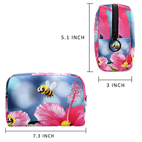 Toaletna torba kozmetička putnička šminka organizator vrećice vrećice s pčelama s patentnim zatvaračem lete u vrtu za putničke dodatke