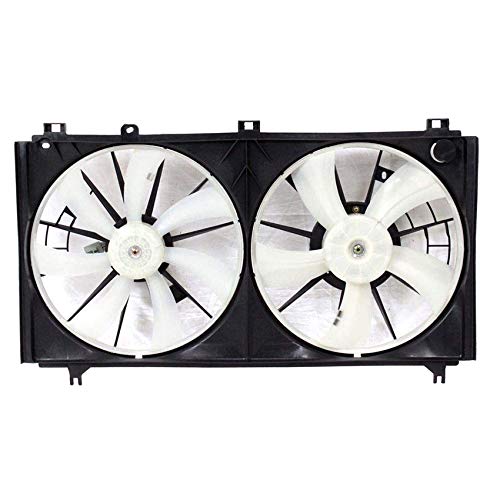 Rareelectrical New Cooling Fan Compatible with Lexus Is250 2010-2012 by Part Number 16361-31090 1636131090 16361-31100 1636131100 16361-31340