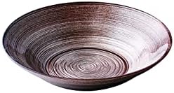 Yamashita Crafts 19-210bz 20602000 posuda za zdjelu, krug, plitki srednji lonac, brončana, 7,5 x 1,7 inča
