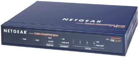 NetGear FR114P vatrozid kabela/DSL usmjerivač s poslužiteljem ispisa