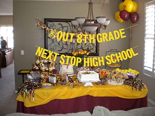Banner za 8. razred, banner za srednju školu, banner za maturu 8. razreda, ukrasi za maturu 8. razreda 2023, pribor za zabavu za dječake