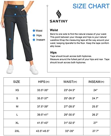 Ženske golf hlače od 3 džepa s patentnim zatvaračem 7/8 rastezljive hlače do gležnja za žene koje putuju i rade