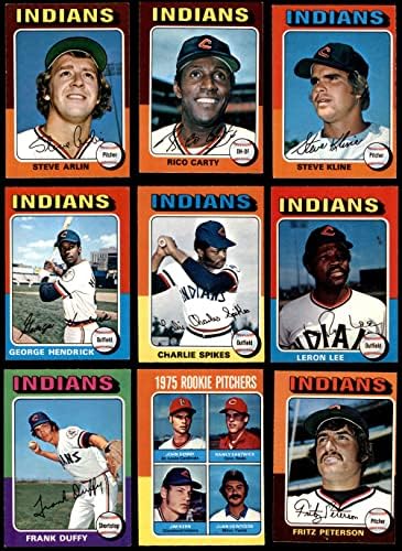 1975. O-pee-chee Cleveland Indijanci u blizini tima Set Cleveland Indijanci VG/EX+ Indijanci