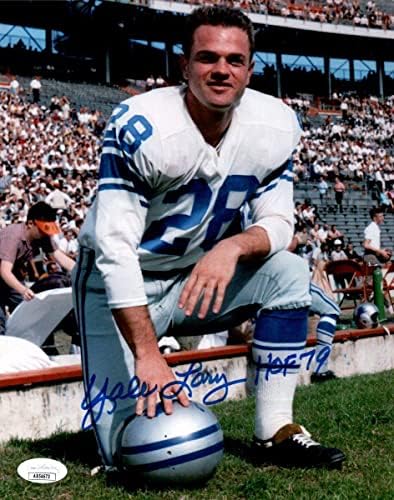 Yale Lary potpisao Autografirani 8x10 Photo Dallas kauboji Hof 79 JSA AB54673 - Autografirane NFL fotografije