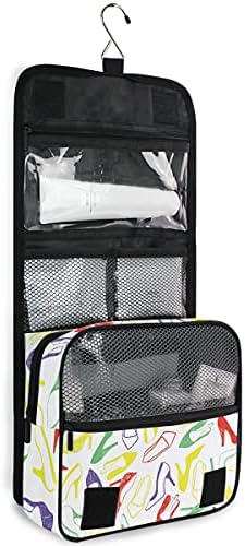 Auuxva toaletna torba s visokim potpeticama uzorak za putnička torba s visećim kukom veliki kapacitet kozmetičke torbe za toaletni
