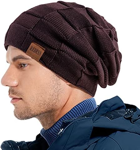 Redises Beanie Hat za muškarce i žene zimske tople šešire pleteni kaputa gusta lubanja