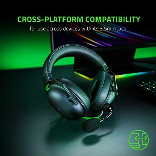 Gaming slušalice Razer BlackShark V2 X: Prostorni zvuk 7.1 - 50-umetnuti upravljačke programe - Jastuk od memorijske pjene s učinkom