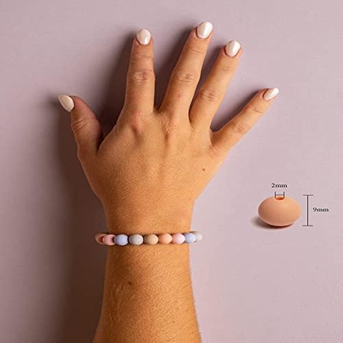 300pcs silikonske perle 9mm silikonske labave perle za izradu privjesaka u boji karamele silikonske okrugle perle za izradu nakita