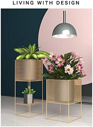 MKKM biljna stajalište Otvoreno željezni cvjetni biljni izgled Zlatni izgled minimalistički umjetnički dizajn za vašu vanjsku dnevnu