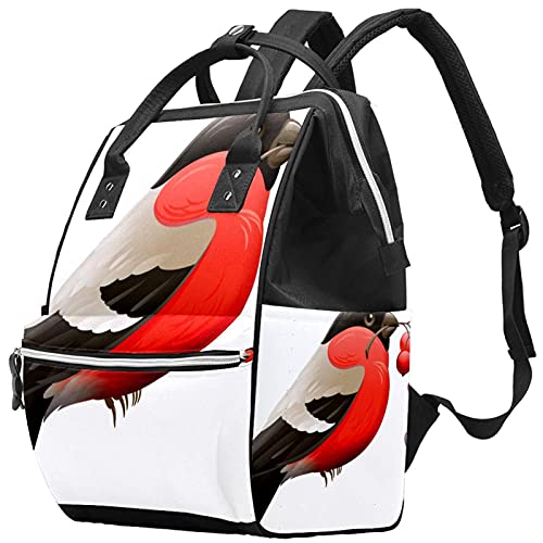 Crveni robin bobice ptičje pelene torbe torbe mame ruksak Veliki kapacitet pelena vrećica za njegu Putničke torba za njegu bebe