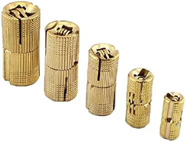 Bakreni bačvi Zglobovi cilindrični skriveni ormar skriveni nevidljive mesingane šarke za hardver namještaja 8-16 mm 1pcs