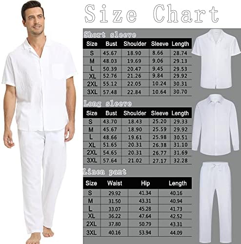 Muški setovi donjeg rublja odjeća: 3-dijelne košulje na kopčanje na plaži, Ležerne široke hlače, odijela za šetnju kratkih rukava