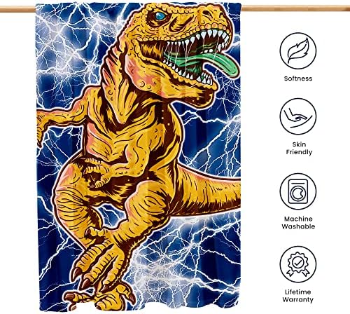Dinosaur pokrivač za dječake, dječja pokrivač super mekana i svilenkasta, deka za bacanje dinosaura Jedinstveni dizajn je poklon za