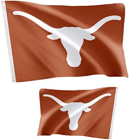 University of Texas zastave dvostrani dugački ut ut austin transparenti poliester zatvoreni vanjski 3x5