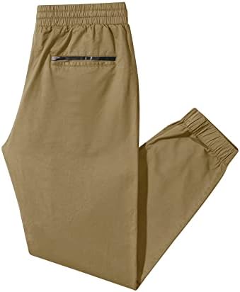 JMierr Muški modni joggers hlače - casual pamučni crtanje twill chinos hlače konusne hlače s džepovima s džepovima