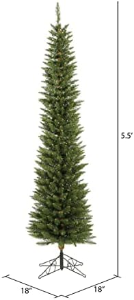 Vickerman 5.5 'Durham Pole Bone Umjetno božićno drvce, ONLET - Faux božićno drvce - sezonski unutarnji dekor kuće