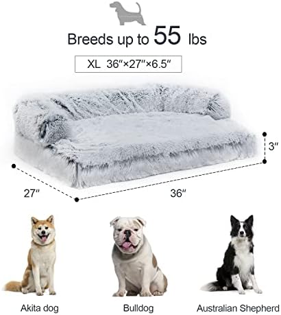 SnuggleSinto psi/mačke zakrivljeni kauč na razvlačenje, ortopedski memorijski pjenasti krevet, uklonjeni sloj za poklopce za kućne