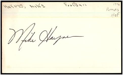Potpisana od strane Mikea Hainesa, indeksna kartica 3. 95 s autogramom Raidersa 87409 - izrezani potpisi NFL-a